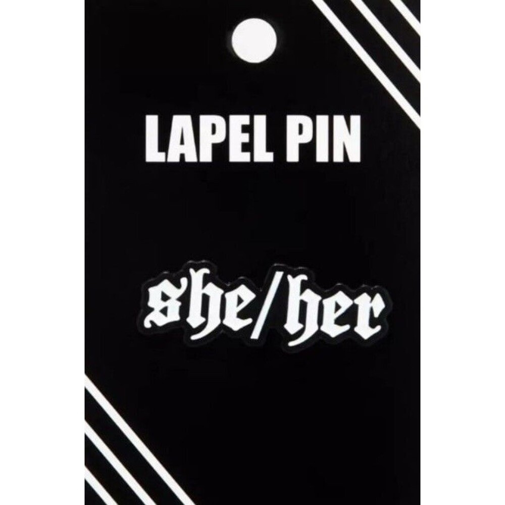 She / Her Pride Rare Pronouns Enamel Pin Hot Topic Lapel NWT LGBTQ+